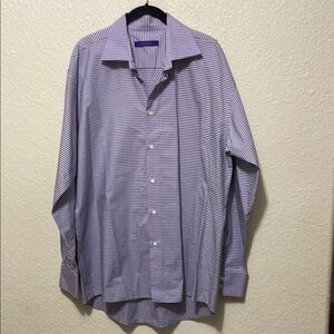Kuhlman Men's Blue & Purple Long Sleeve Dress Shirt. Excellent Condition- NWOT.